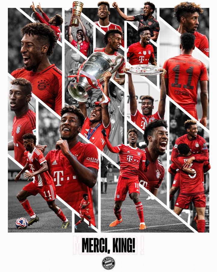 拜仁告别科曼:已是俱乐部传奇,永远是拜仁的一部分